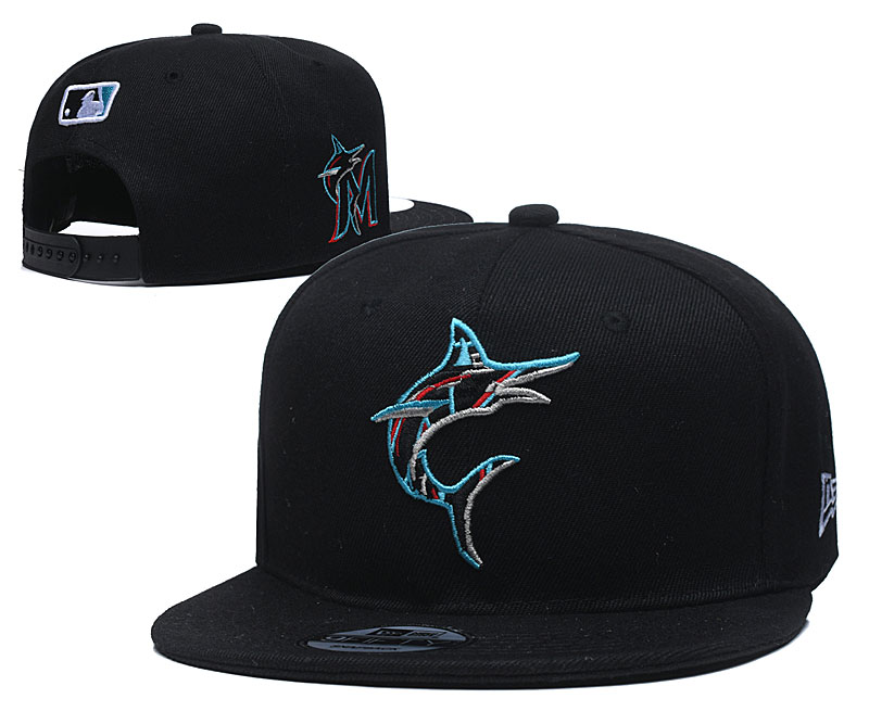 MLB Miami Marlins Stitched Snapback Hats 002